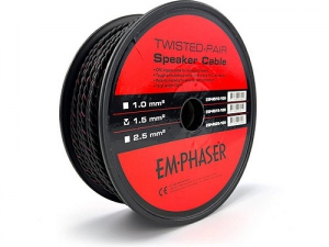 EMPHASER CABLE 1.5MM² TWISTED BLACK-RED