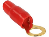 Ringoesen<br><br>10 mm <br>D 11,0 mm<br>d 6,4 mm<br><br>VPE 50 Stueck: 50 rot<br>Ausfuehrung: gold