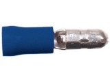 Rundstecker blau<br><br>Standard-Serie Doppel-Crimp<br><br>PVC Rundstecker(m)  1,5 mm  -  2,5 mm  /...