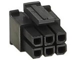 Gehaeuse<br><br>Gehaeuse: Molex Micro Fit Stecker<br>Kontakt:  6 Pin(f)<br><br>Fuer folgende...