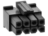 Gehaeuse<br><br>Gehaeuse: Molex Micro Fit Stecker<br>Kontakt:  8 Pin(f)<br><br>Fuer folgende...