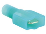 Flachstecker vollisoliert blau<br><br>6,3 mm<br><br>Kabelstaerke: 1,5 - 2,5 mm <br><br>Inhalt: 100...